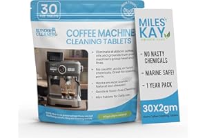 MILES KAY Sage & Breville Coffee Cleaning tablets (30 tablets - Double the competition) - Coffee Machine espresso Cleaning Tablets - 2 Gram -Natural not heavy chemical
