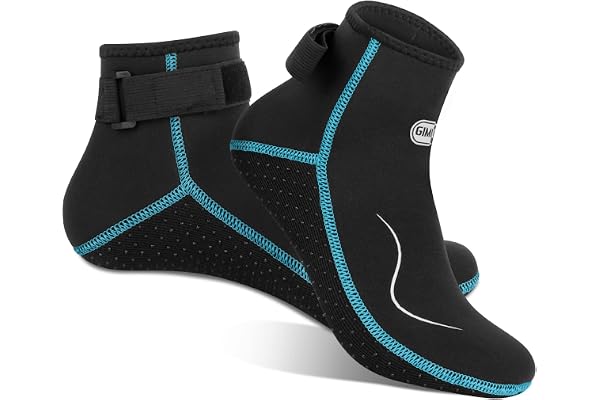 Gimilife Chaussettes de Néoprène 3mm pour Homme et Femme, Chaussettes Thermiques pour la Plongée, Natation, Surf, Plongée en Apnée, Voile, Kayak