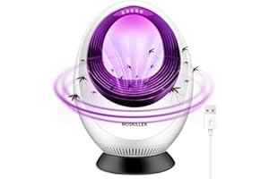 TTCOTOKE Lampada Antizanzare, USB Lampada Antizanzare Elettrica, Alto-efficiente Trappola Zanzare Luce UV, Anti Insetti Mosquito Killer Lamp, Antizanzare Lampada per Interno Esterno Giardino