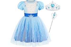 Berich Princess Dress up for Girls Fancy Dress Princess Costume Halloween Christmas Gifts Kids Birthday Party Dressing up