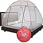 Good Knight Mosquito Net for Double Bed - King Size, Foldable, Strong 30GSM net, red