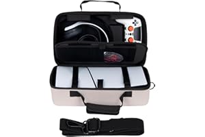 XINGFUDAO Hard Travel Carrying Case for Playstation 5 Slim Console - Protect and Organize Your Console, Headset, and Accessories with Waterproof Scratch-Resistant Design