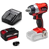 Einhell TE-CW 18 Li BL - Solo, K&ouml;m&uuml;rs&uuml;z Ak&uuml;l&uuml; Darbeli Somun Sıkma ve Einhell 18V 4,0 Ah PXC Starter Kit (Başlangı&ccedil; Seti)