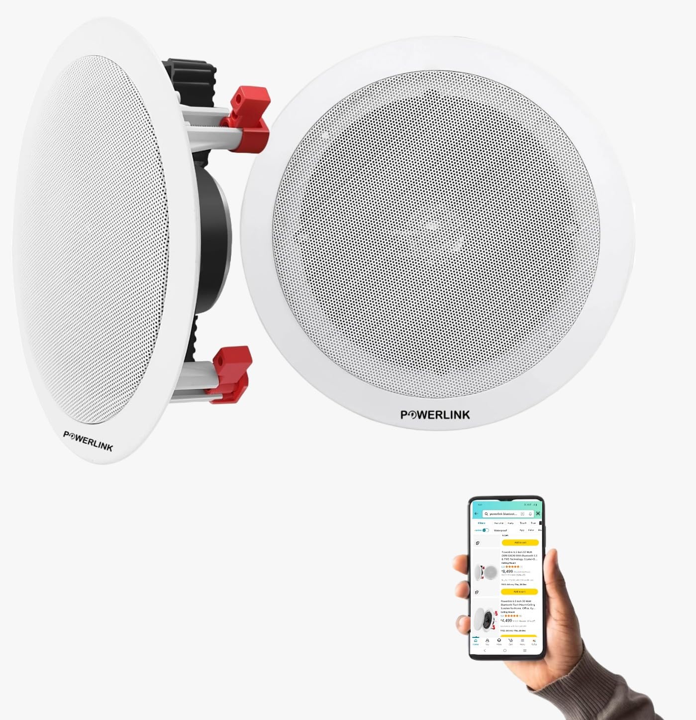Powerlink 9 Inch Bluetooth Ceiling Speakers Deliver Stunning Sound Quality