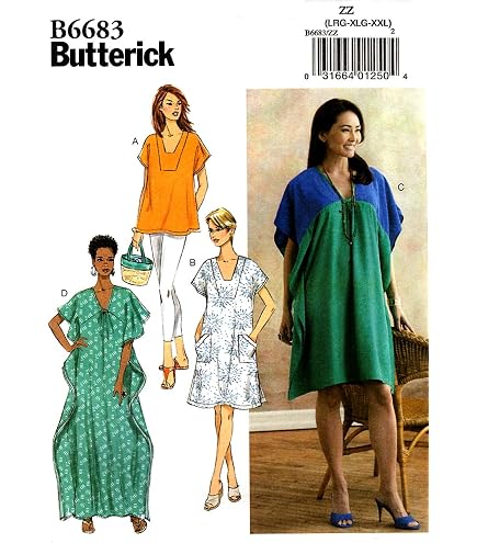 Simplicity UV5628OS Patrons Couture Caftan Vintage Années 70 Femme - Tailles 8-40