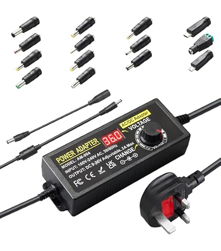 Fuente Alimentación Ajustable 3V-36V 2A - Convertidor AC/DC Universal Con Pantalla Digital Y Protecciones