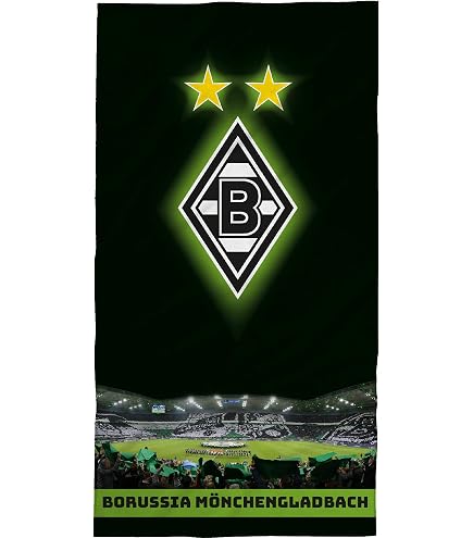 Borussia Mönchengladbach Teppich, 100x120 Cm – Rutschhemmend, Lärmdämmend, Mit Stadion-Motiv