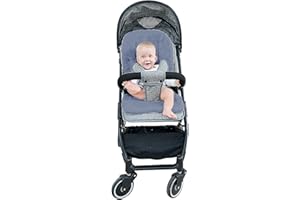 NICEYEA Baby Plüsch Sitzauflage für Kinderwagen Weich Warm Sitzkissen Baby Sitzeinlage Kinderwagenauflage Sportsitz Winter für Buggy Kindersitz Babyschale Fahrradanhänger, Einfache Befestigung, 76 * 37CM