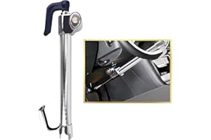 Tevlaphee Antivol Voiture, Canne Antivol Voiture, Antivol Volant Voiture(Argent)