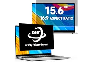 LUSA DESIGN Laptop Privacy Screen 15.6 Inch 16:9 - Anti-Glare Blue Light Computer Privacy Filter Shield & Protector for 15.6'' Hp Acer Asus Lenovo Dell Thinkpad Monitor