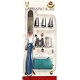 Perfect Pricee Cake Decorating Set Frosting Icing Piping Bag Tips with Steel Nozzles Reusable and Washable -5 Piece & 1 Spatula