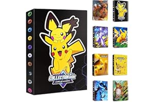 LUCKBOYI Card Binder Album, Trading Cards Album 240 Cards 30 Pages, Trading Cards Holder, Card Binder Album, Collectible Card Albums, Kids Cards Holder Cards Book Folder Storage for Boys Girls (Blacck)