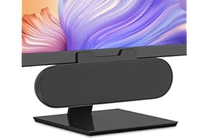 ADELGO Haut Parleurs PC, Haut Parleur Ordinateur, Mini Barre de Son PC USB, Enceinte PC avec Design à Clipser pour Moniteur Portable, Tablette, Ordinateur de Bureau, Smartphone, Plug and Play