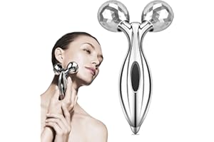CINY 3D Gesichtsmassagegerät, Körperabnehmer Roller, Formend, Straffer, Hautpflege-Werkzeug, Werkzeug Für Gesichtstraffung Und Körper, Anti-Falten, Muskelentspannung, 360-Grad Rotationsmassagerolle