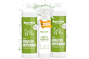 BactoDes - Désodorisant concentré Animaux 2L avec Vaporisateur mélangeur - Spray Chat Anti Pipi Puissant avec Effet microbien Bio - Anti Odeur litiere Chat - Anti Odeur Chien - Elimine Les odeurs
