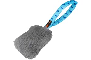 Tug-E-Nuff Fausse fourrure de lapin couineur de poche (Bleu)