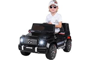 ‎ACTIONBIKES MOTORS Actionbikes Motors Kinder Elektroauto Mercedes AMG G63 | 2,4 Ghz Fernbedienung - Lizenziert - Kinderauto elektrisch - Elektrofahrzeuge - Spielzeugauto - Elektro Auto für Kinder ab 3 Jahre (Schwarz)
