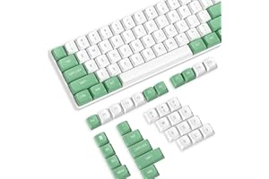 LEXONTECH Nakładki Klawisze PBT,110 Klawisze Zestaw Podwójnych Klawiszy PBT,Profil OEM,Układ ANSI US dla Klawiatury Mechanicznej,Kompatybilny z Przełącznikami MX Cherry/Gateron/Kailh/Akko,ze ściągaczem Kluczy