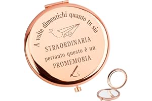 CDIXlmuz Regalo Amica Idee Regalo Laurea Donna Amicizia Regali Collega Donna Specchio Compatto Regali Per La Laurea Ragazza Regalo Migliore Amica Speciale