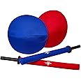 Playwell Childrens Martial Arts Sports Battle Full Contact Sparring Dual Combo Sword & Shield - Blue & Red Set
