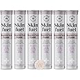Wellbeing Nutrition Skin Fuel | Glutathione & Collagen Tablets | Skin Glow and Radiance for Men & Women | Hyaluronic Acid, Grape Seed, Vitamin E (15 Effervescent Tablets) Pack of 6
