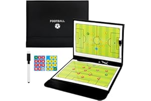 KEWUZY Coaches Lavagna Tattica, Calcio Allenatore di Board, Lavagna Tattica Calcio, con Matite e Magneti, per Insegnare e Formazione di Calcio