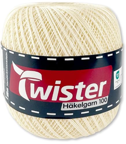 Anchor Freccia Häkelgarn – Stärke 6, 100% ägyptische Baumwolle, 100 G / 350 M
