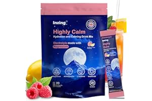 Inzing Cortisol Drink Sachets: Calm Drink for Relaxation,Focus,Sleep (20 Servings)