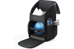 UNIHIMAL Bowlingball-Rucksack, Bowlingball-Taschen 1 Ball und Schuhe bis Größe 16, Einzelball-Bowlingtasche mit gepolstertem Ballhalter, Geschenke für Bowling-Liebhaber