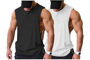 COOFANDY Tank Top Herren Gym Bodybuilding Shirts Ärmellose Muskelshirts Männer