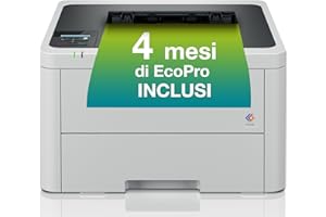 Brother HLL3220CWE EcoPro Stampante LED a Colori, 18 ppm Mono e Colore, 256 MB, Wi-Fi e USB a 5 GHz, Vassoio carta da 250 fogli, Pannello di controllo LCD a 1 riga