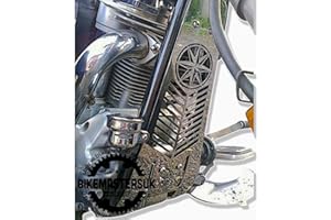 BIKEMASTERSUK MOTORCYCLE PARTS & ACCESSORIES BM UK Motorbike Radiator Engine Grill Cover Guard Yamaha XV1700 WARRIOR Grille Protector Motorcycle Engine Grill Guard Grille Cover Protector - Warrior XV 1700
