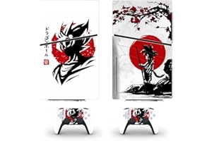BONOOL sans Bulles Skin pour PS5 Slim Disc Edition & Digital Edition Console Et Manette Vinyl Cover Skins Wraps Scratch Resistant, Compatible avec pour PS5 Slim 47019 Anti Rayures (Size : Disc Version)