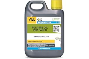 FILA Surface Care Solutions Fila No Paint Star Nettoyant Gel Professionnel à Base d'eau pour éliminer Les Graffitis des Briques, du Ciment et de la Pierre Naturelle, 1 l