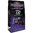 Ghirardelli Twilight Delight Intense Dark 72% Cocoa Squares, 138g Stand Up Bag- Set of 3