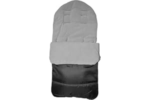 FOR YOUR LITTLE ONE Universal Footmuff Cosy Toes Fits All Pushchair/Buggy/Stroller Dolphin Grey