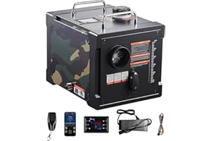 VEVOR Chauffage Diesel 8 kW DC 12 V/24 V, Réchauffeur d'Air Diesel Tout-en-Un Portable, avec Contrôle par Application Bluetooth, Télécommande et Écran LCD, Réservoir 7 L, pour Camion Camping-car
