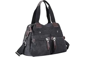 Eshow Torebka Torba Crossbody dla kobiet Dziewczyna Płócienna torba na ramię Wielokolorowa torba dla szkoły Liceum Uniwersytet Wypoczynek Zakupy Podróże