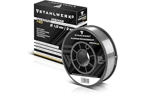 STAHLWERK MIG/MAG Aluminium Schweißdraht Ø 1,0 mm ER5356 (AlMg5) – 2 kg D-200-Spule, 50 mm Dorn, universell einsetzbar, hochwertige Massivdrahtelektrode zum Schweißen von Aluminium mit Schutzgas
