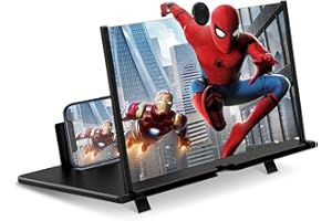 Divons 20 Zoll Handy vergrößerungs Bildschirm, Bildschirmlupe für Handy, 3D HD Bildschirm Handy vergrößerung, Anti-Blaulicht, Faltbarer, Handy Lupe für das Ansehen von Filmvideos
