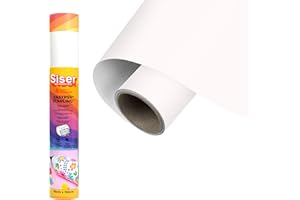 Siser EasyPSV Starling - Weiß Matt 150 x 30 cm Permanent klebendes Vinyl, zur Personalisierung von Objekten und harten Oberflächen, Cutter Plotter kompatibel, spülmaschinenfest