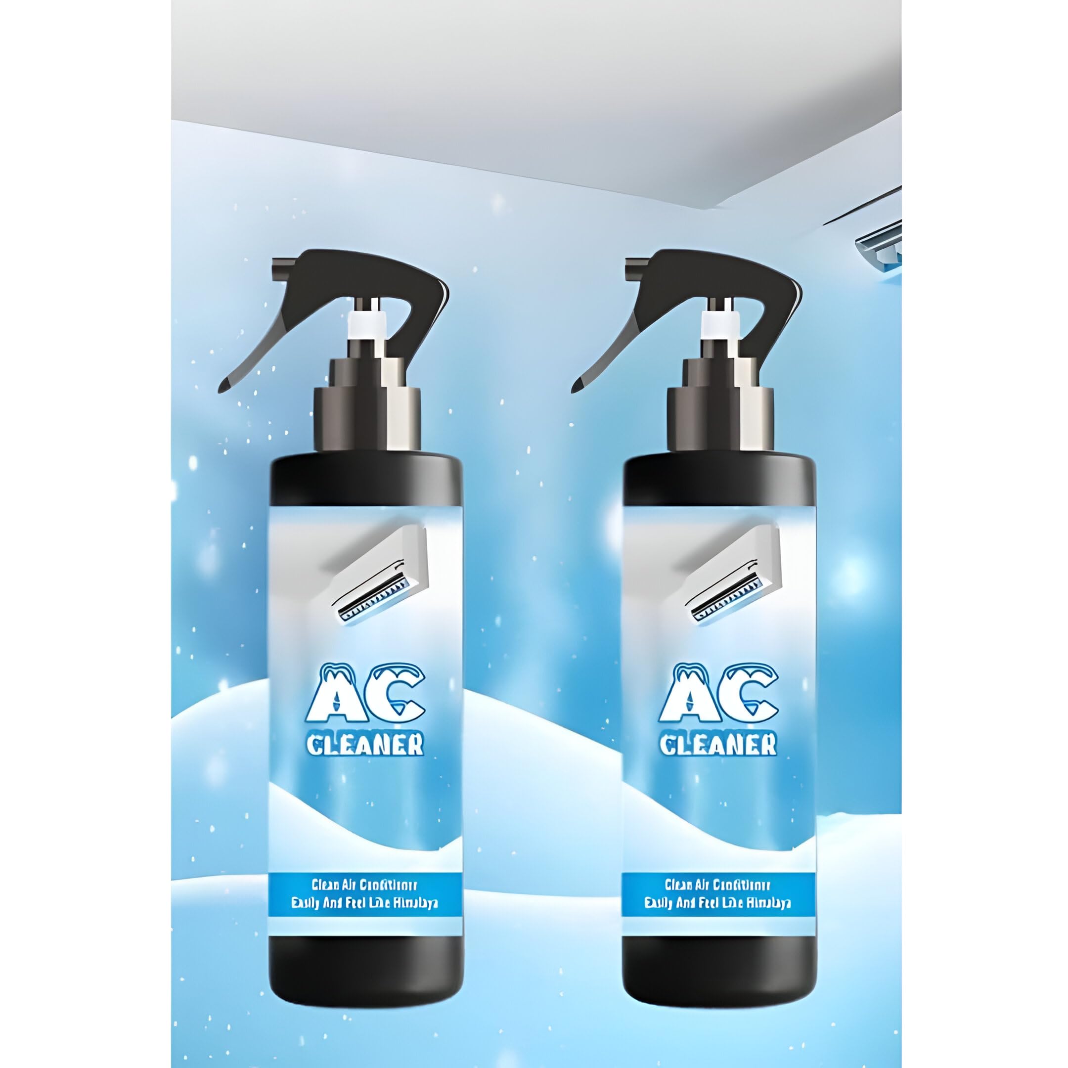 Ac Cleaner for Split & Window (400ML, Pack of 2), Air Conditioning Cleaner & Purifier| Ac Duct Cleaner Spray | Deodorizes The