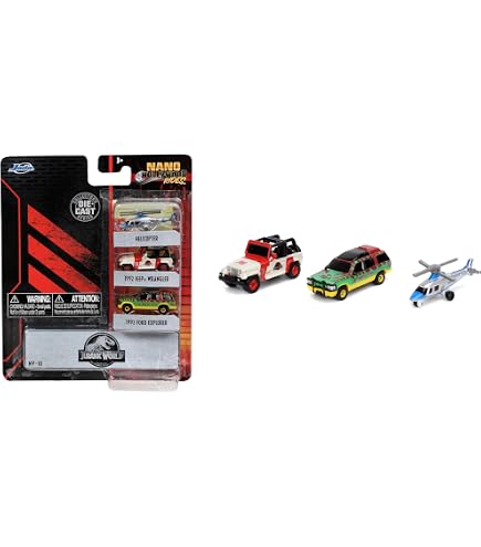 Jada Toys Fast & Furious Set of 3 C Nano Collectible Cars, Jeep