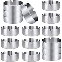 Kinger _ Home En Acier Inoxydable Cendrier Avec Couvercle, Cigarette