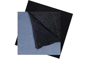 BOXOB 2pcs Pond Liner Repair Patches, 8 x 8 Inch Self-Adhesive EPDM Rubber Butyl Liner Kit Thickened Seam for Garden Pond Patch Cover Repair