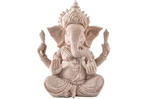 Kitchnexus Escultura de Ganesha Artesanía de Ganesha Budista Hecha a Mano Artesanía Budista Estatua de Elefante Decoración