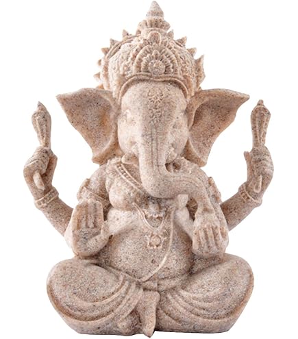 GURU SHOP Kleiner Elefant Talisman Aus Messing – Ganesha Figur, 3x1x1 Cm, Glücksbringer Aus Indien