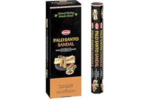 GIFT BRIT Home Palo Santo Sandalo Premium Masala Bastoncini di Incenso - Confezione da 6 x 15 Bastoncini