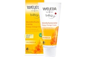 Weleda Baby Crema Protettiva Calendula, per cambio pannolino, lenisce e protegge, con estratti di calendula e ossido di zinco (1x75 ml)