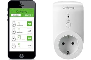 REV RITTER GAO g-Homa Les smarte WiFi avec Application de Commande à Distance pour iOS et Android Blanc eMW302WF
